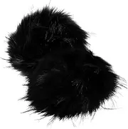 [WESIEVYA] Fur Cuff Covers Furry Arm Wrist Cuff Warmer Women Wrist Cuff Winter Wrist Cuff for Winter Furry Imitation Raccoon Wool and Cloth White