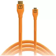 Tether Tools TetherPro Micro-HDMI to HDMI Cable with Ethernet (Orange, 15) 38858