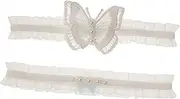 [Yardenfun] Strong Elasticity Lady Lace Imitation Pearl Ring for Wedding and Special Events White
