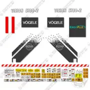 Fits Vogele Vision 5100-2 Decal Kit Asphalt Paver Replacement Sticker Set