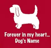 Petit Basset Griffon Vendeen Dog Forever in my heart w/ name Pillow choice GBGV