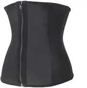 Modeling Strap Zipper Waist Trainer Corset Latex Cincher Underbust Body Shapewear Women Slimming Sheath Belly