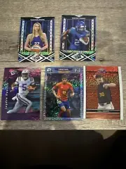 PAUL SKENES JAYDEN DANIELS ASHTON JEANTY 2024 LEAF EXCLUSIVE PROMO PACK SET