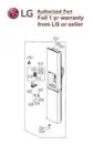 LG GENUINE PART #ADD76420108 LG REFRIGERATOR FREEZER DOOR GS-L635PL GS-N635PL