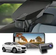 Fitcamx Dash Cam Front 4K+Rear 1080P Adapts for 2016-2021 Hyundai Tucson SE Sport Limited Value SEL ECO D3100, OEM Factory Look, Dual HD Video, Loop Recording WiFi, G-Sensor, Easy to Set, 128GB Card