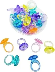TOYANDONA Y Ring 37 * 24mm Mixed Acrylic Plastic Ring Fine Workmanship Boys and Girls Toy