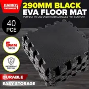 Handy Hardware Black EVA Mat, Non-Skid Textured & Shock-Absorbing Surface 29cm