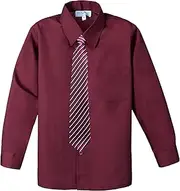 [Spring Notion] Boys Dress Shirt with Tie and Handkerchief Set
