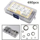 Premium 480pcs Split Lock Washer Assortment Set Rust Resistant 9 Sizes