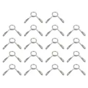 Fuel Line Hose Clips, 30Pcs 4mm 304 Stainless Steel Tubing Spring Clamps