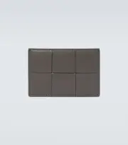 [Bottega Veneta] Bottega Veneta Cassette leather card case One Size grey