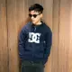 美國百分百【全新真品】DC SHOES 棉質 連帽外套 logo 街頭滑板 DCSC 男 深藍 S號 特價 A235