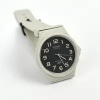 在飛比找樂天市場購物網優惠-CASIO手錶 簡約米白黑面輕型膠錶【NECH24】