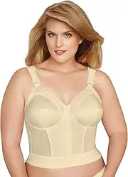 Exquisite Form 5107530 Fully Slimming Wireless Back & Posture Support Longline Bra with Front Closure