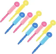 DECOMELODY 9pcs Sponge Hair Curlers for Long Hair Soft and Safe Curling Tools for Damage Styling for Sleeping at Home