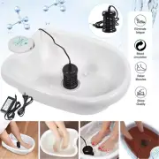 Ionic Foot Bath Detox Machine Feet Spa Cleanse System Heavy Metal Detox w/ Basin