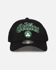 [MITCHELL & NESS] Mitchell & Ness Boston Celtics 'Old English Classic' Mvp Snapback Black - Size ONE ONE Black