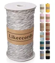 Single Strand Macrame Cord 4mm X 110yards 100% Cotton Macrame Ropecolored Macram