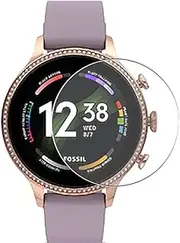 3 Pack Tempered Glass Screen Protector Film, compatible with Fossil Gen 6 42mm Smart Watch smartwatch Protectors Guard