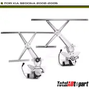 2x Front Power Window Regulator w/ Motor for Kia Sedona Mini Passenger Van 02-05 (for: Kia)