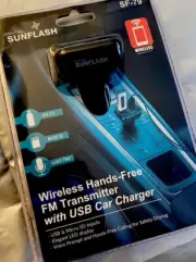 Car Fm Transmitter Bluetooth Phone Supports Your Flash Drive,SD Card Mp3 Format