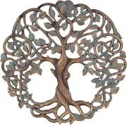 Tree of Life Wall Plaque 11 5/8″ Decorative Celtic Garden Art Sculpture Coppe...