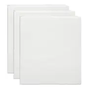 3x Marbig Clearview 4 D-Ring Insert Binder A4 File 38mm Document Organiser White