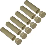 Pool Fence Deck Sleeves & Plugs for 1 Inch Pole (Tan) Tan