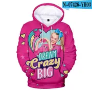 Internet Celebrity Jojo Siwa Jojo Siwa 3D Hooded Sweatshirt For Men And Women~SNNGV E style 150 children clothing