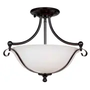Dallas 2 Light Semi Flush