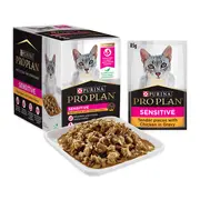 Purina Pro Plan Pro Plan Sensitive Chicken Wet Cat Food (12 x 85g pouches)