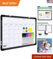 Monthly Planner Whiteboard with Essential Accessories - Stay Ahead in Style