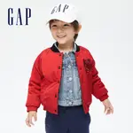 GAP 兒童裝 LOGO雙面穿虎紋外套-紅色(763299)