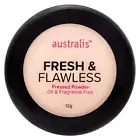 Australis Fresh and Flawless Matte Pressed Foundation Powder Makeup - Natural