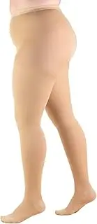 Truform 20-30 mmHg Compression Pantyhose, Plus Size Women's Support Tights Hosiery, Beige, Petite
