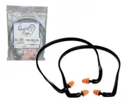 2pack Banded Ear Plugs Quality Plugs By Rips Noise Reduction Rating 22dB Soft