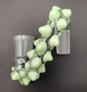 Sublime (Milky Green) 18mm Female-Male Glass Drop Down Attachment Adapter