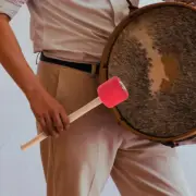Non-slip Drum Mallet Wooden Foams Drumstick Bass Drum Stick Percussion Drum