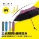 【SE Lite】抗UV三折黑膠防曬晴雨傘_羅蘭(晴雨傘 抗UV傘 防曬傘 防風傘)