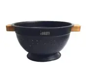 Colander St. Clare Bialetti Acacia Handle with Black Stainless Body - 24cm