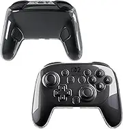 GLDRAM Switch 2 Pro Controller Clear Case, Remote Hard Shell PC Slim Cover, Scratch & Shockproof Durable Accessories for Nintendo Switch 2 Pro Controller (Crystal)