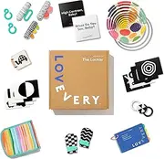 LOVEVERY, The Looker Play Kit + Bonus Books, High Contrast Toys for Baby, Newborn Essentials and Best Baby Gift 0+ Months