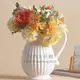 北歐創意簡約陶瓷小花瓶擺件客廳插花餐桌干花裝飾品瓷器花器【時尚大衣櫥】