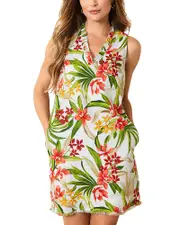 Tommy Bahama Calli Cove Ruffled Neck Dress