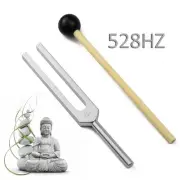 528HZ MI528 Tuning Fork 528C Yoga Chakra Spiritual Tuner with Mallet for DNA