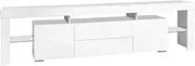 Artiss LED TV Unit Cabinet Entertainment Units, 200cm Stand Table Cabinets Open Storage Shelf Organiser Cupboard Home Living Room Bedroom Furniture, High Gloss 4 Flashing Modes White