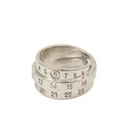 [Mm6 Maison Margiela] Mm6 Maison Margiela Triple Logo Ring V NUMERIC SILVER