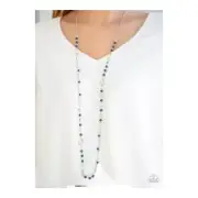 Paparazzi: Really Refined - Blue Necklace With Matching Earrings