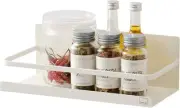 Yamazaki Home Magnetic Spice Storage Rack Organizer For Fridge - Steel White