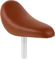 Universal Seat Large Soft Comfortable Saddle for Boys and Girls Bikes Light Brown Replacement Seat Easy to Install